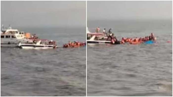 Ferry carrying 35 passengers capsizes near Gateway of India in Mumbai